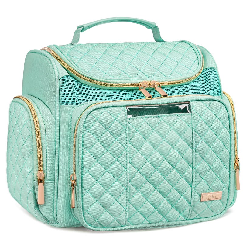 Tealari Large Toiletry Bag for Women Men,Bathroom Bag,Water Resistant Shower Bag,Makeup Bag,Portable Shower Caddy for College Dorm,Hanging Travel Toiletry Bag with Transparent Waterproof Phone Pocket - Image 1