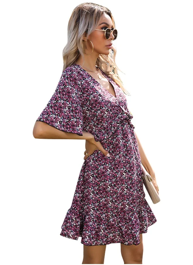 يونيكي Multi-Color Printed Mini Dress