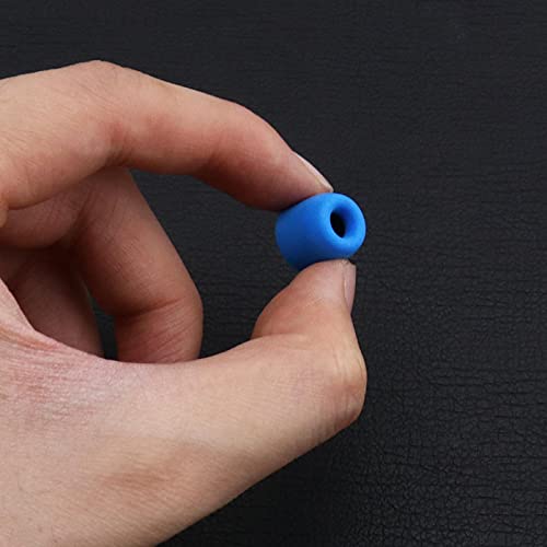 SING F LTD 10 Pairs of Memory Foam Earbuds Tips for Most Earphone 4.5-5.5mm with Storage Box Blocking Out Ambient Noise 4 Colors Black Red Blue Grey Replacement - Image 5