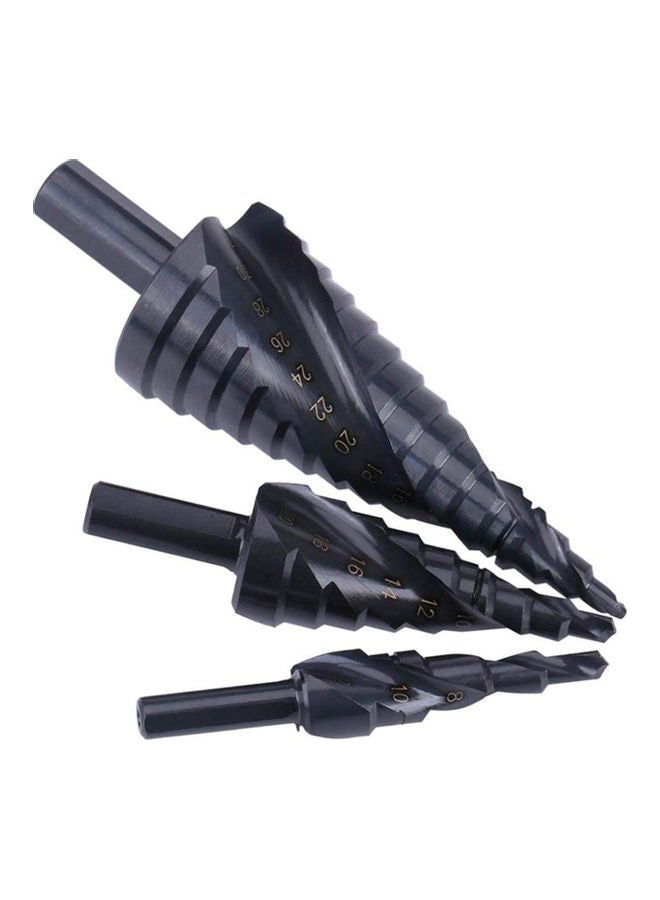 Loquat 3-Piece HSS Drill Bit Set Black - Image 1
