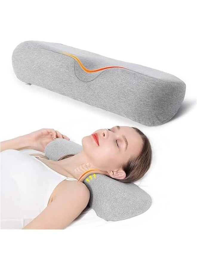 Cervical Neck Pillow for Sleeping, Memory Foam Pillow Neck Bolster Pillow for Stiff Neck Pain Relief, Neck Support Pillow Cervical Pillows for Pain Relief Sleeping Bed Pillow (Light grey) - pzsku/ZC662904A22C3AFAF9D81Z/45/_/1726939490/5e0d2b9f-802a-4105-936e-c8fd67c0b8d6