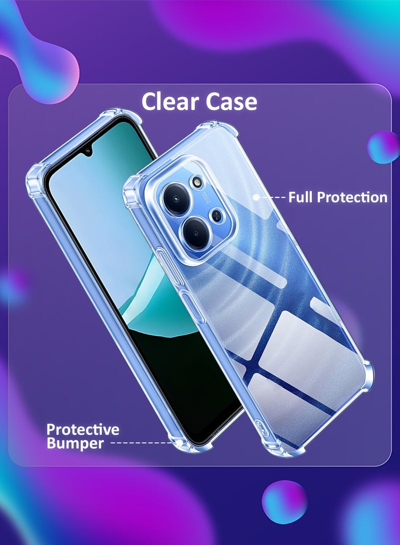 CATANES Gorilla Shockproof Clear TPU Case Cover for Xiaomi Redme 15C 4G and 5G – Air Cushion Corners & Raised Camera Guard - Image 4