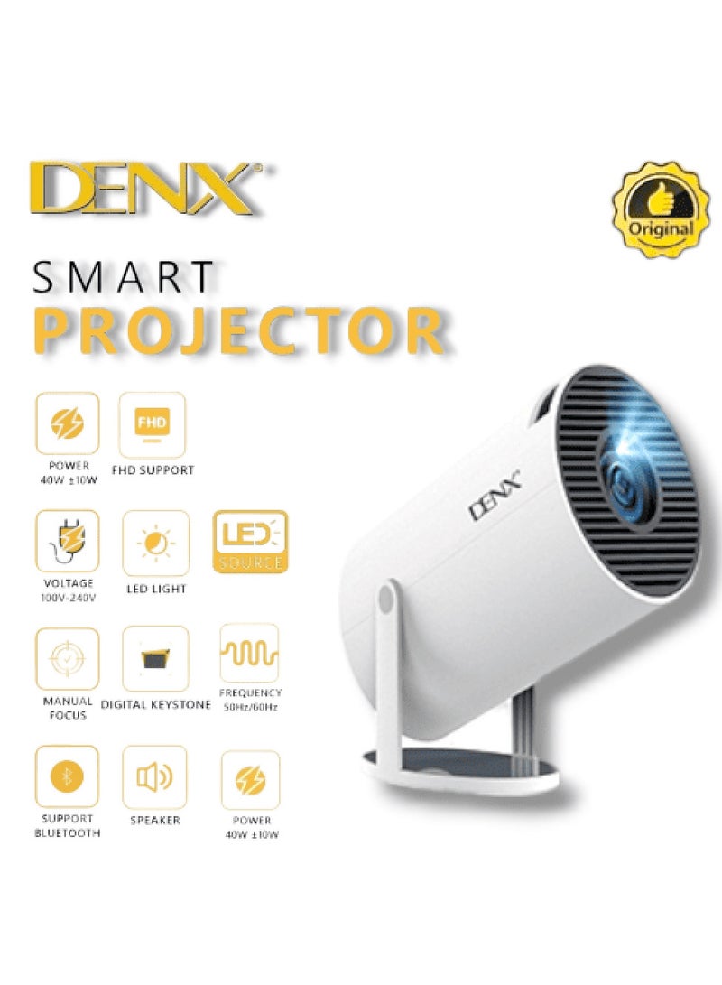 Denx Portable Smart Projector with Android 12.0 for Home or Outdoor Use  - Image 5