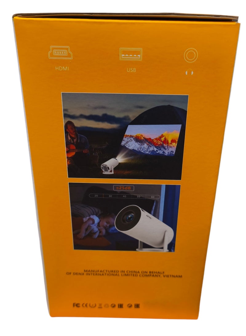 Denx Portable Smart Projector with Android 12.0 for Home or Outdoor Use  - Image 3