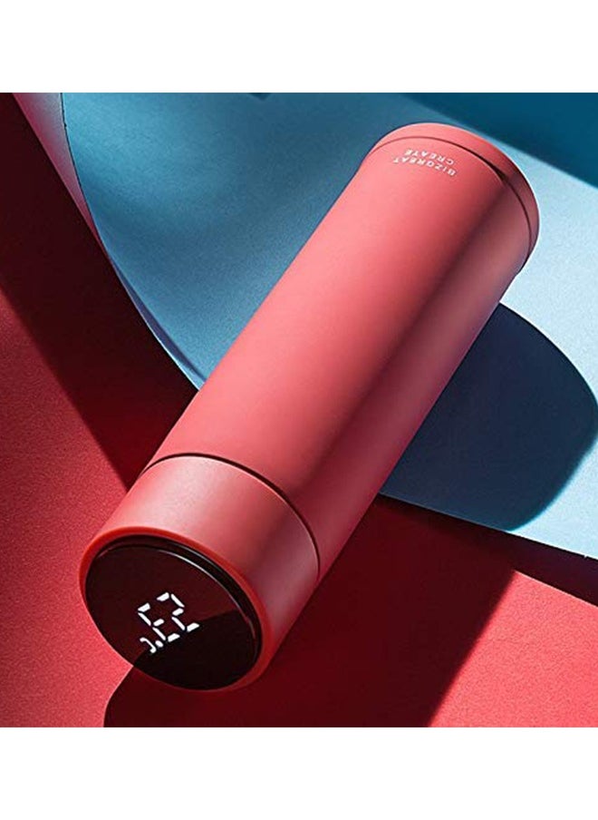 Coffee - Smart Thermal Stainless Steel Mug for Drinking Coffee and Retaining Heat with LED Screen to Display Temperature Keeps Hot - Red - Image 1