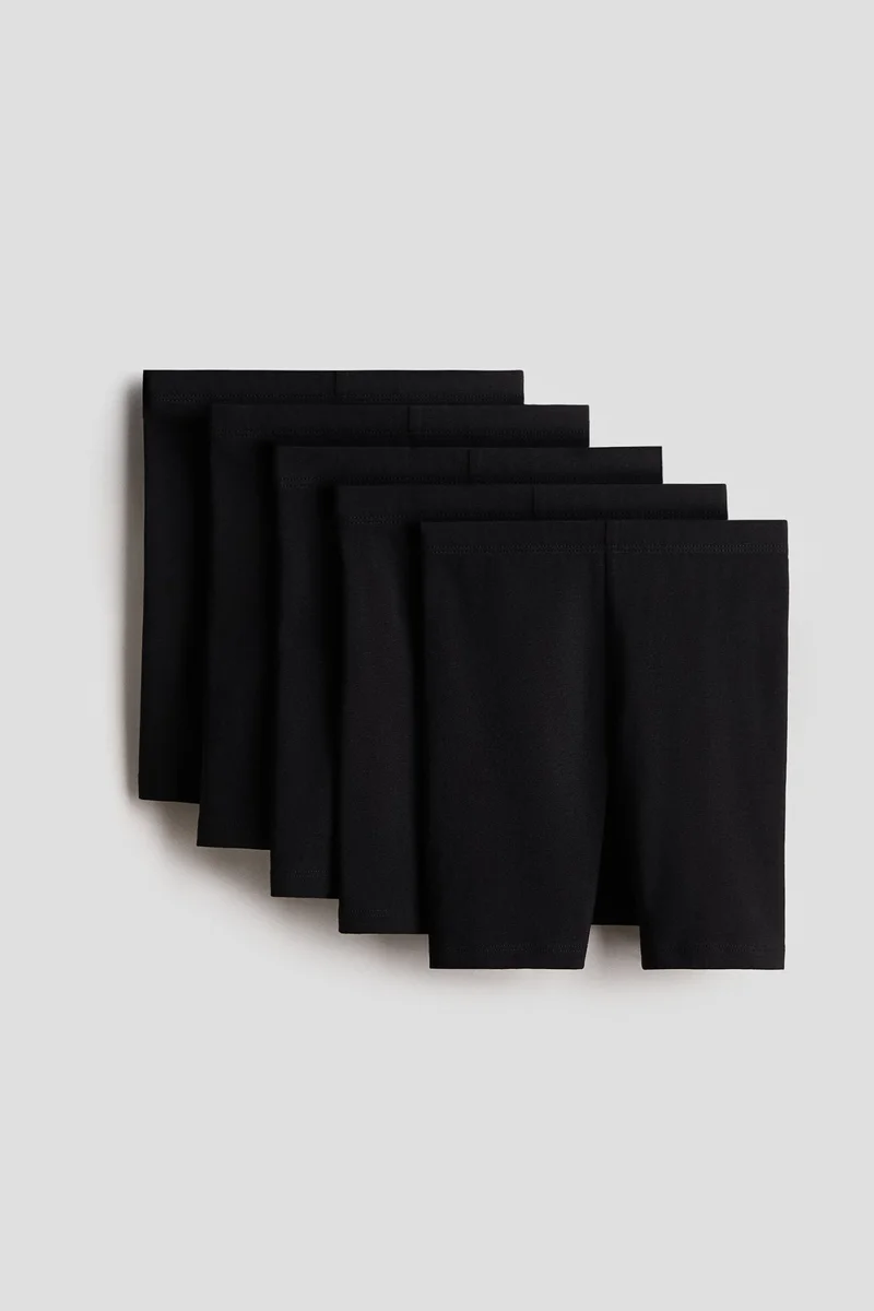 H&M 5-pack cotton cycling shorts