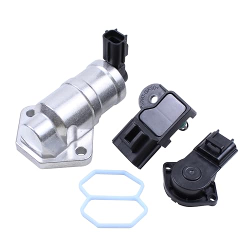 MOTOKU Fuel Injection Idle Air Control Valve and MAP Manifold Absolute Pressure TPS Throttle Position Sensor Kit for Ford Ranger 20012011Focus 2003200 for Mazda B2300 20012010 - Image 1