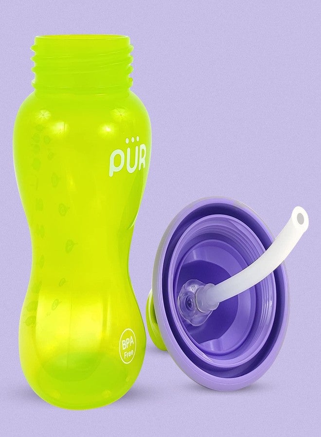 PUR 9811 Advanced Plus Wide Neck Feeding Bottle, Anti-Colic System, BPA Free, Hygienic Silicone Nipple/Teat for 0 to 3 Months Baby (5oz./150ml, Purple) - Image 3