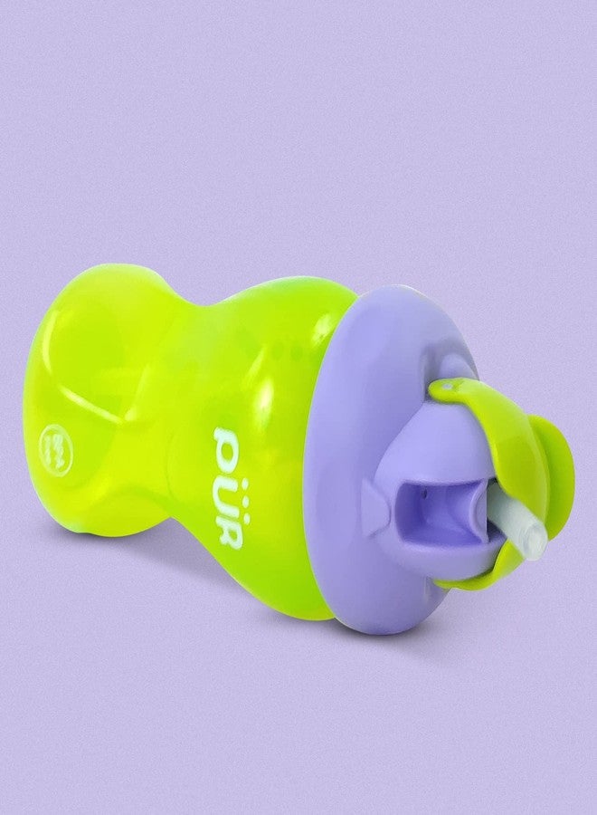 PUR 9811 Advanced Plus Wide Neck Feeding Bottle, Anti-Colic System, BPA Free, Hygienic Silicone Nipple/Teat for 0 to 3 Months Baby (5oz./150ml, Purple) - Image 5