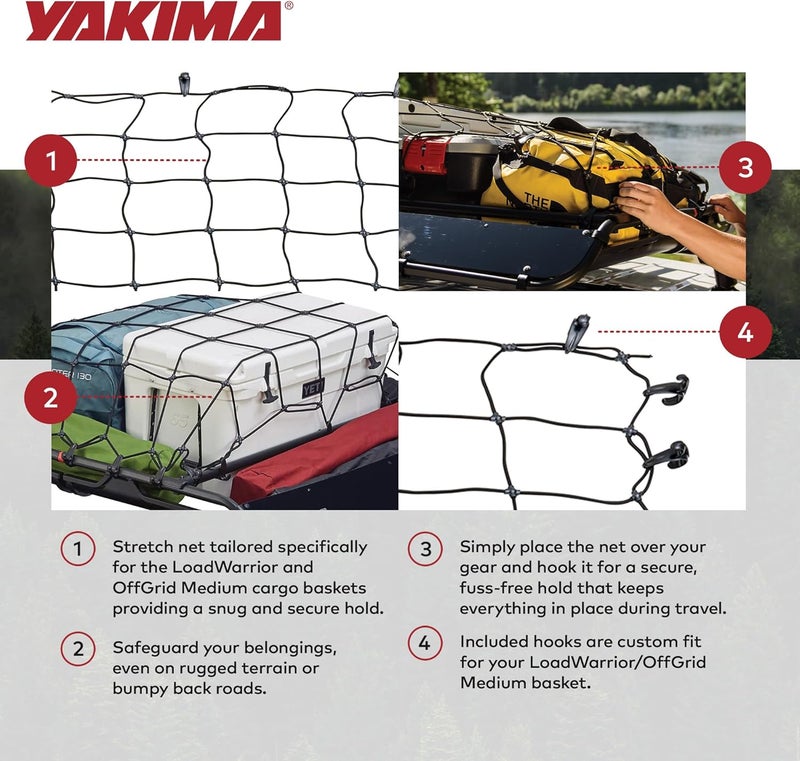 Yakima LoadWarrior Rooftop Cargo Basket Stretch Net - Image 3