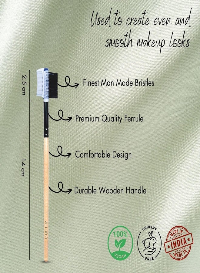 ALLURE Classic Eye Groomer, Bamboo Dual Purpose Brush for Eyebrow Shaping and Lash Separation - Image 3