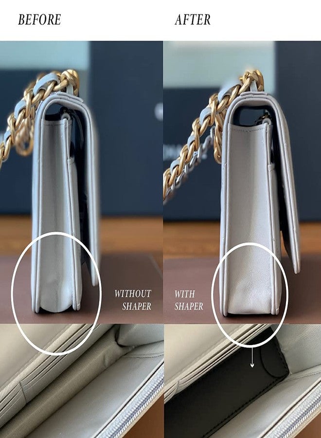 بونتي مشد WOC، مصنوع من الجلد الإيطالي، قاعدة مشذبة، حافظة وحشوة لحقائب المحفظة ذات السلسلة، جلد إيطالي كامل الحبيبات (لون خمري) - Image 5