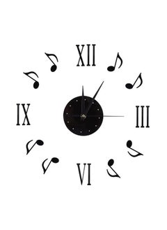 TOPINCN Wall Clocks Sticker Musical Note 3D Musical Notes And Roman Numerals Vinyl Record Modern Interior Design Home Decor 3060Cm  - Image 1