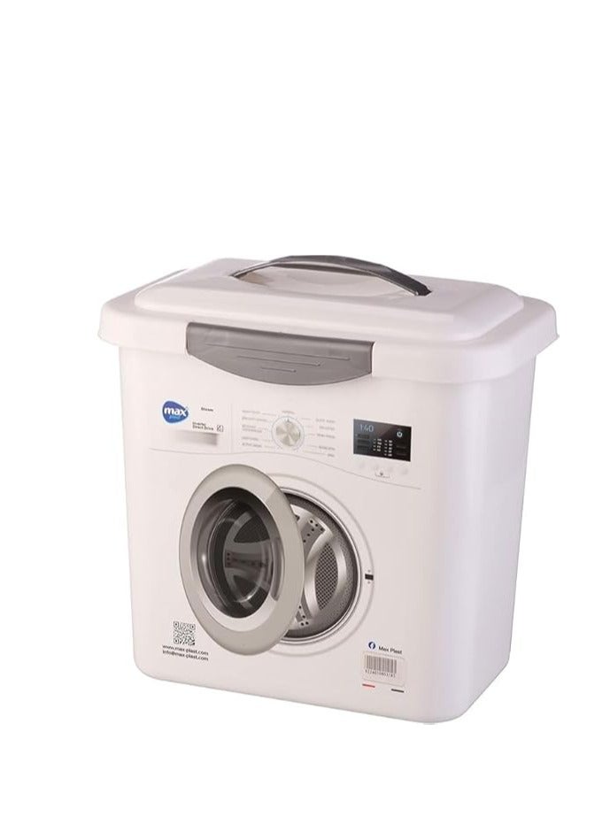 7KG Plastic Laundry Detergent Storage Box – Durable & Spacious Container for Washing Powder Storage.  - Image 1