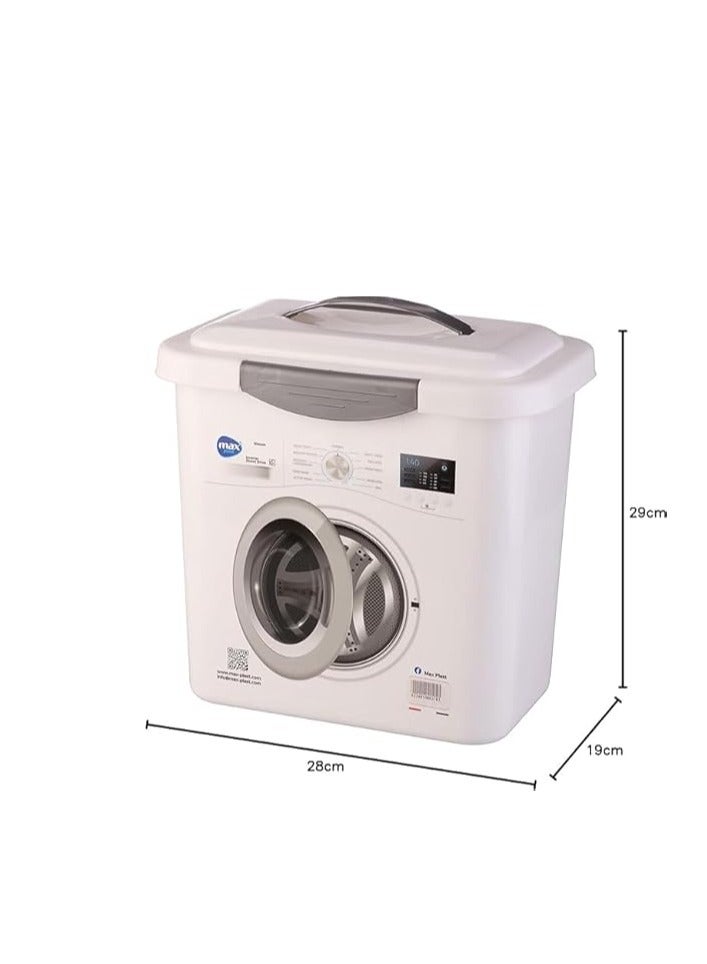7KG Plastic Laundry Detergent Storage Box – Durable & Spacious Container for Washing Powder Storage.  - Image 3