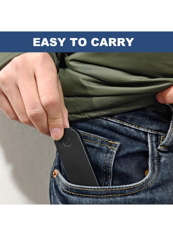 مشط شعر رجالي قابل للطي 3 في 1 - مشط جيب للرجال بأسنان دقيقة وعريضة، تصميم قابل للطي للسفر، مثالي لتصفيف اللحية والشعر، مثالي للاستخدام اليومي والتصفيف أثناء التنقل - Image 5