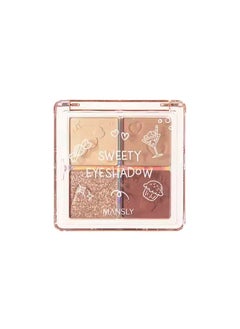 Mansly Mini Eyeshadow Palette 4 Shades ( Travel Size ) - Set 4 - 1.8g x 4