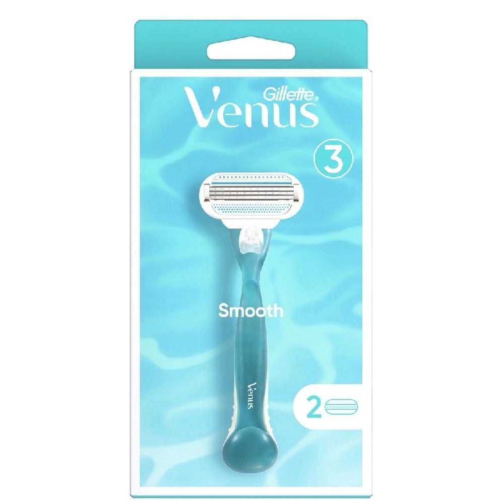 Gillette Venus Smooth 3 Blades Razor- Blue