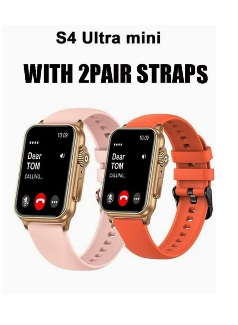 Haino Teko Smart Watch S4 Ultra Mini Screen Amoled With Two Silicone Straps And Wireless Charger - Image 3