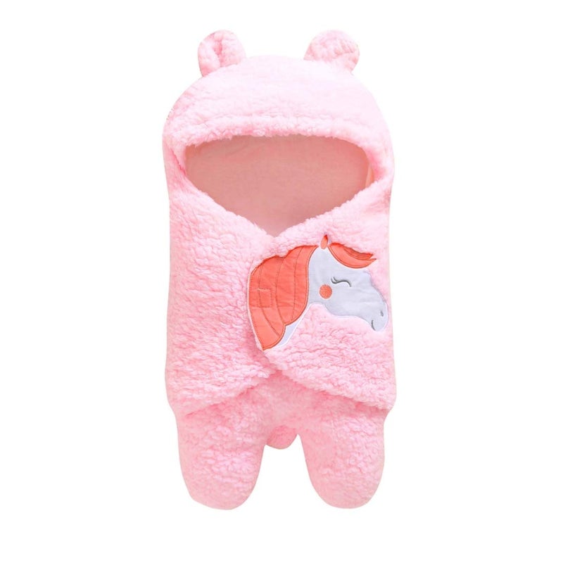 BRANDONN Flannel 27x14x31 inch Sleeping Bag Unicorn Pink 1 Pc - Image 2