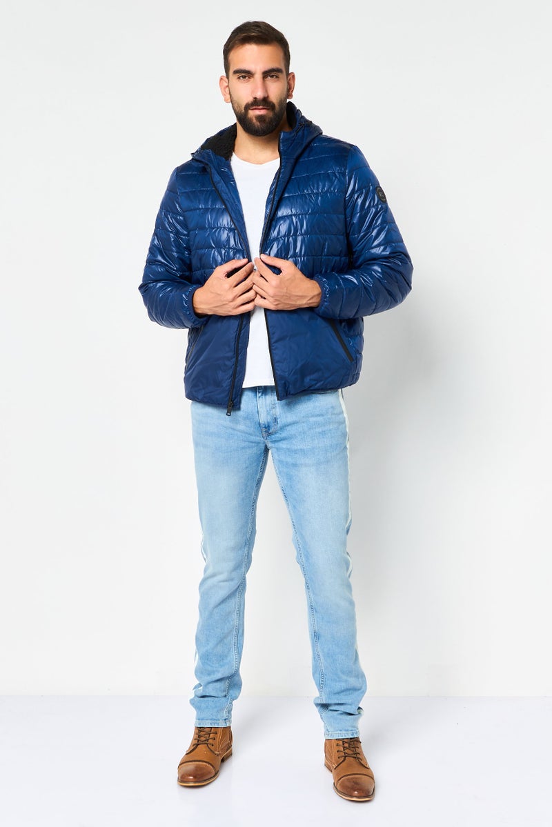 Kenneth Cole Men Quilted Puffer jacket, Navy - Image 2