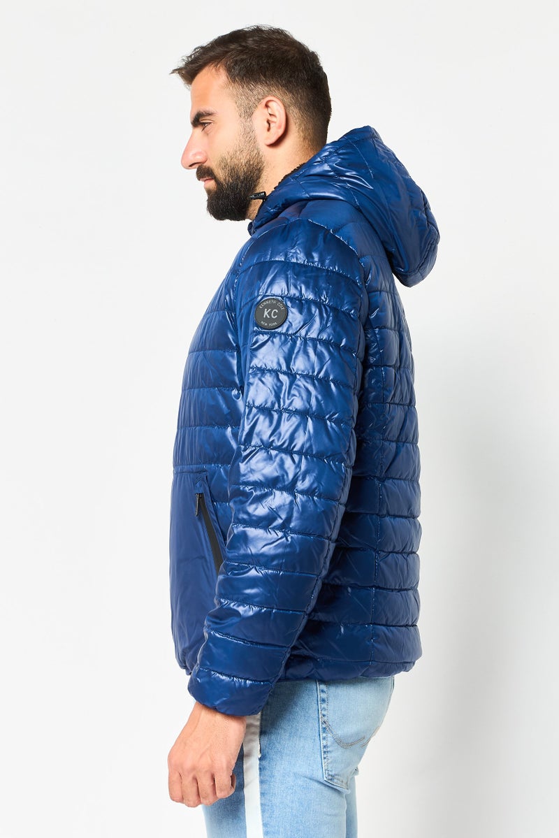 Kenneth Cole Men Quilted Puffer jacket, Navy - Image 3