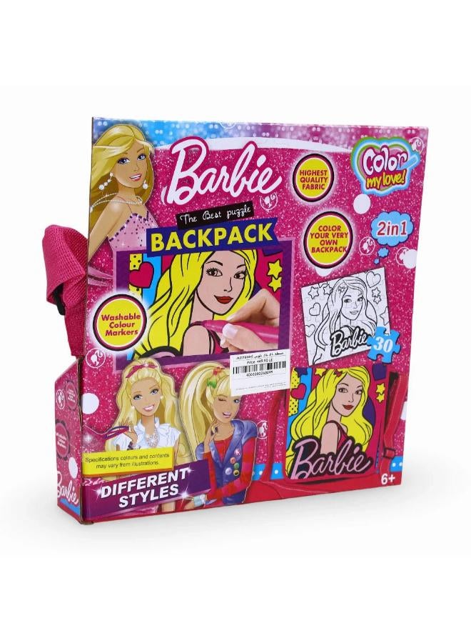 Barbie Coloring Cross Bag Set – 5 Colors - Image 2