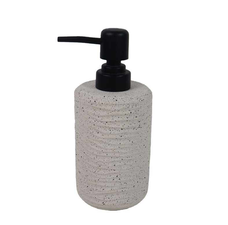 Pan Home Tuscany Polyresin Soap Dispenser 7.5x7.5x17cm - Beige - 211HEL9900800 - Image 5