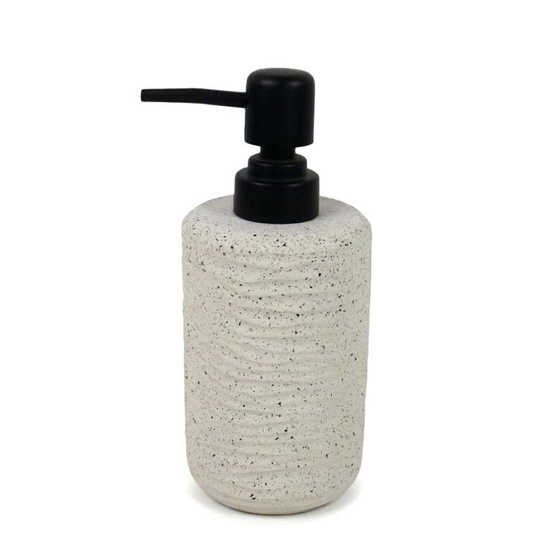 Pan Home Tuscany Polyresin Soap Dispenser 7.5x7.5x17cm - Beige - 211HEL9900800 - Image 3