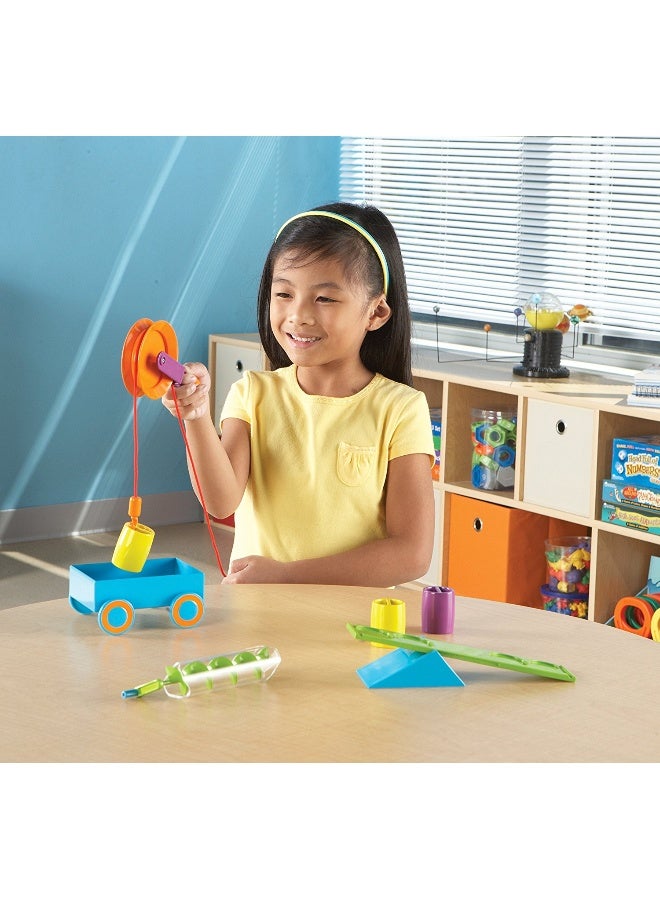 Learning Resources Stem Simple Machines Building Set (19-Piece, Real Working Mechanics, Ages 5+) - Image 2