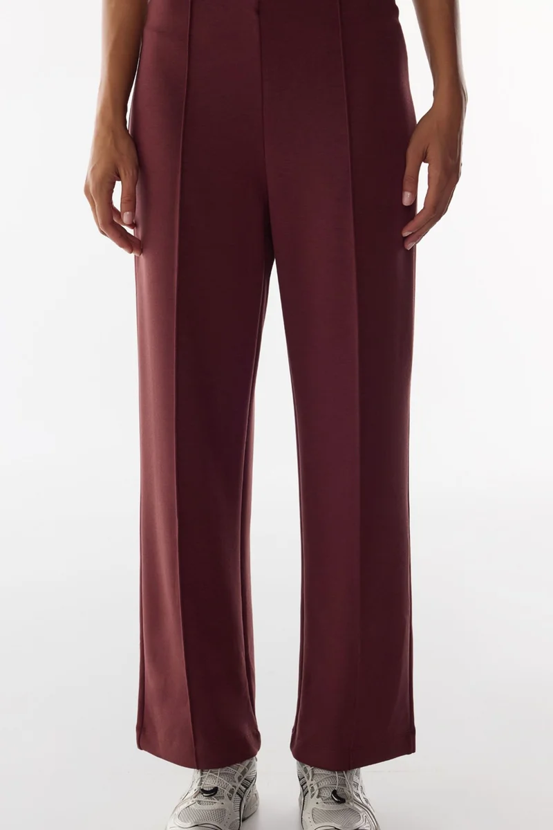 Penti PENTI Ribbed High Waist Wide Leg Trousers