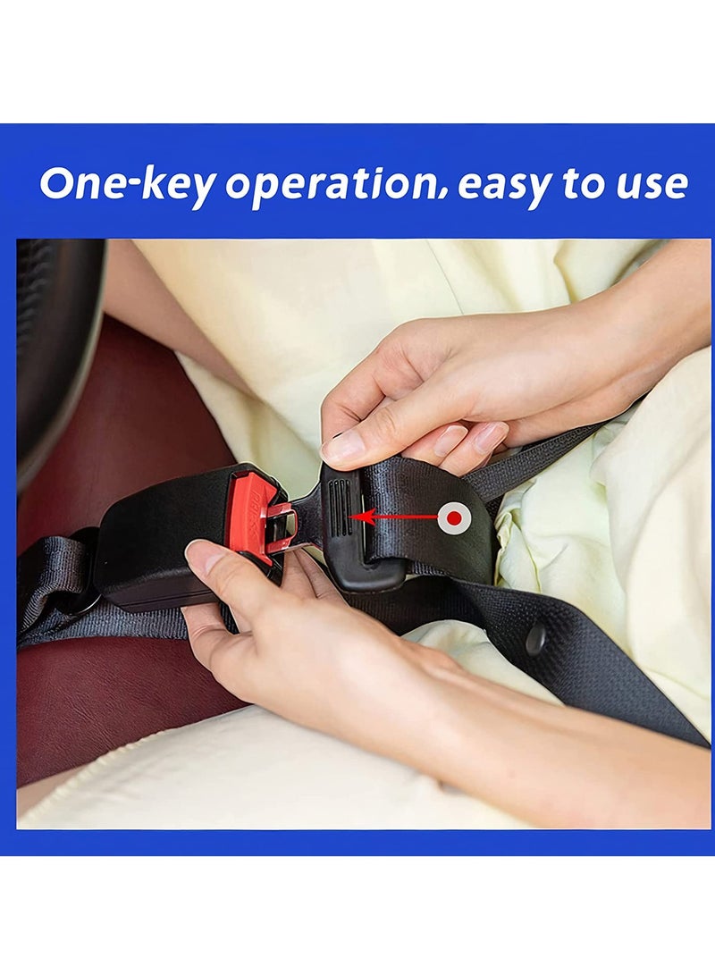 SYOSI Pregnancy Seat Belt Adjuster Seat Bump Strap for Pregnant Women Prevent Abdomen Compression and Protect Belly- Pregnancy Must Haves Maternity Seat Cover Belt for Expectant Mothers (BLACK) - Image 5