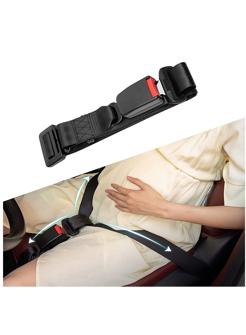 SYOSI Pregnancy Seat Belt Adjuster Seat Bump Strap for Pregnant Women Prevent Abdomen Compression and Protect Belly- Pregnancy Must Haves Maternity Seat Cover Belt for Expectant Mothers (BLACK) - Image 1