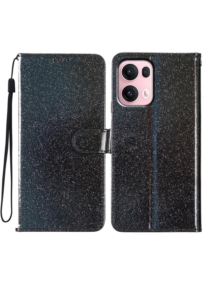 S-TOP Case For OPPO Reno13 Pro Global Glitter Powder Flip Leather Phone Case - Image 1