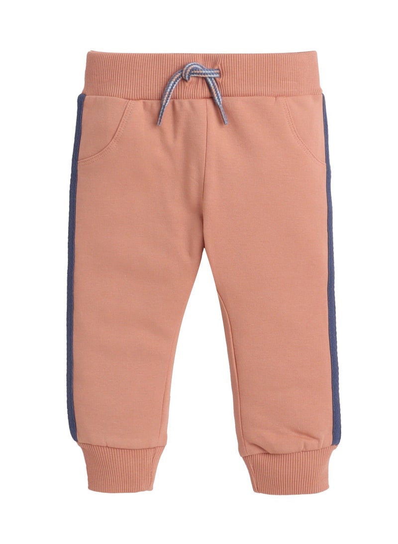 Dirkje Boys Courage Fleece Tracksuit – Navy & Orange 2-Piece Set - Image 4