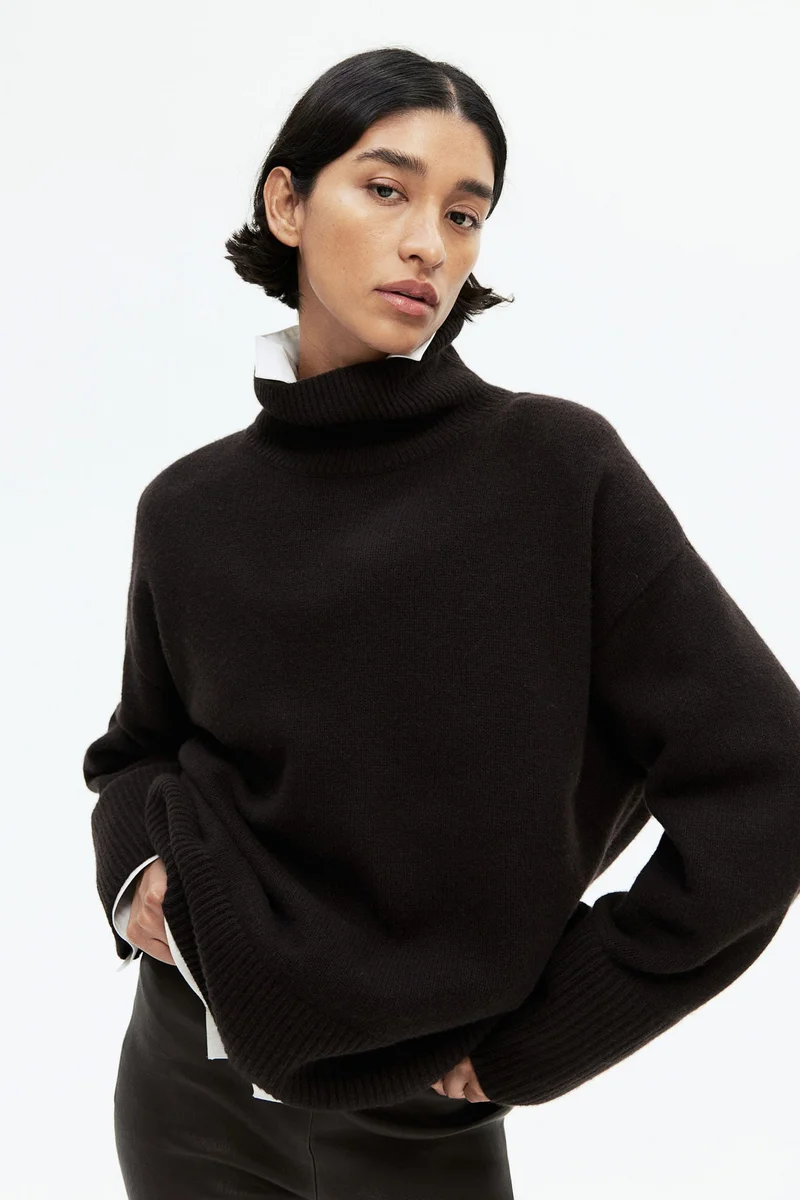 اتش اند ام Cashmere-Blend Turtle Neck Jumper