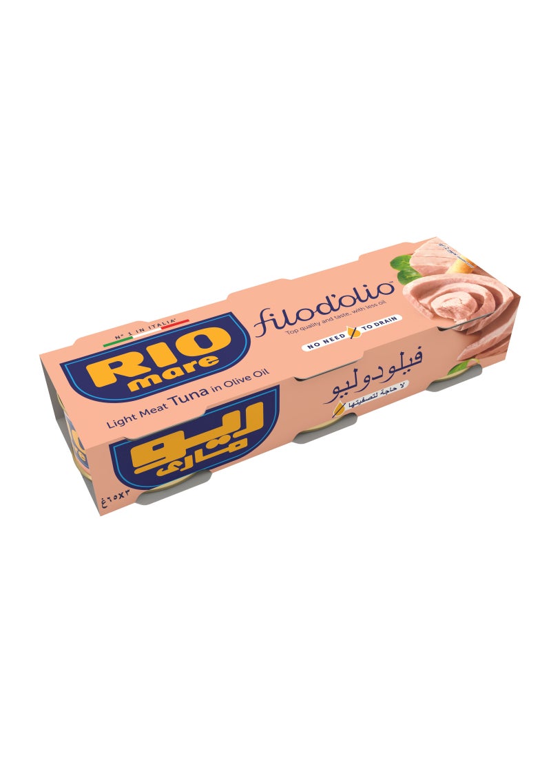 Rio Mare Light Meat Tuna In Olive Oil 3 x 65g - Image 3