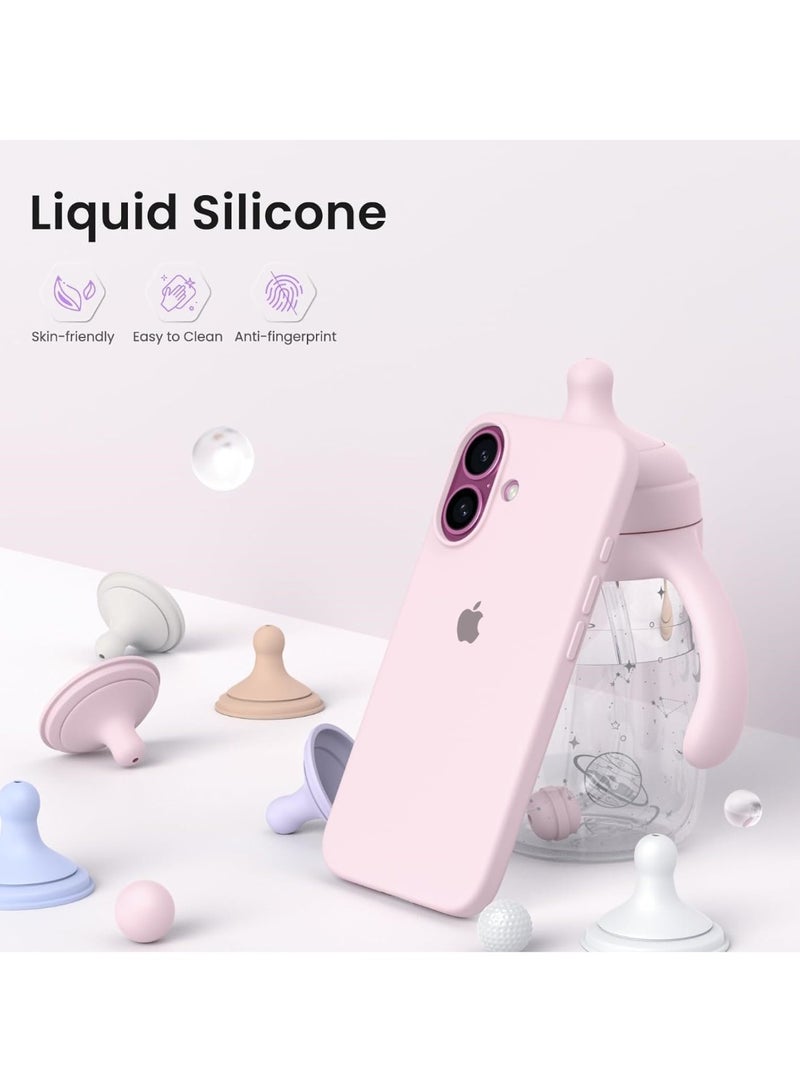 iPhone 17 Case Liquid Soft Silicone Slim iPhone 17 Cover with Inside Microfiber Lining Shockproof Protective Phone Case for iPhone 17 6.3 inch - Image 3