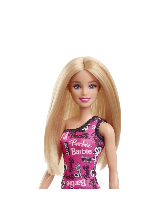 Barbie - Barbie Budget Logo Dress Blonde Doll (28 cm) - Image 1