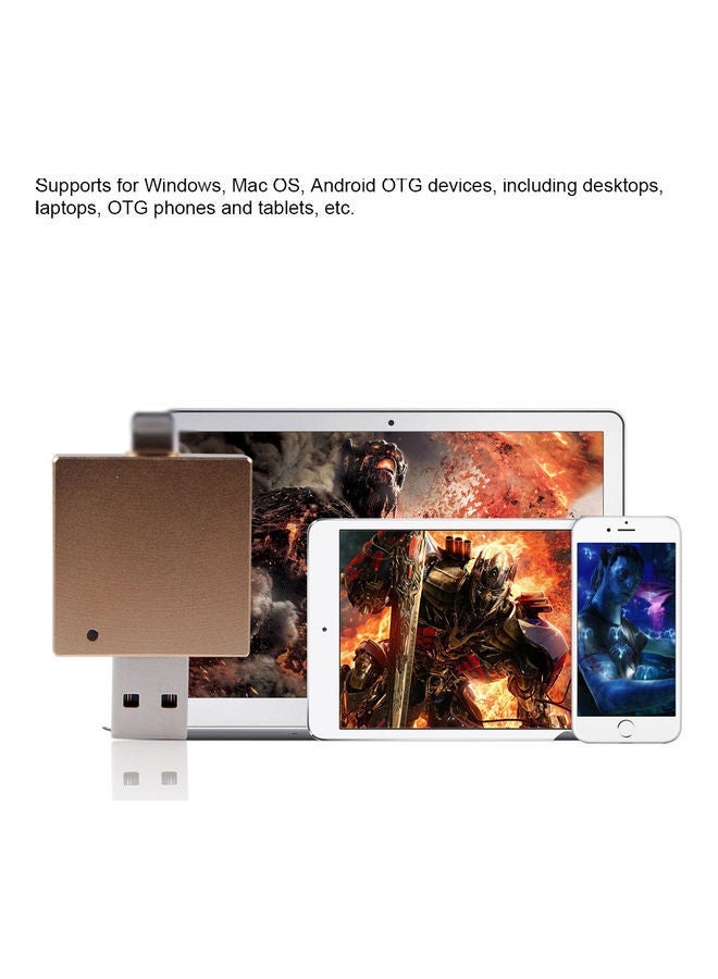 NIBEMINENT 16G Portable U Disk Gold - Image 4