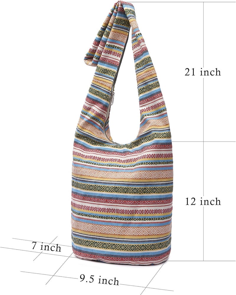 Coton Pose Women Shoulder Handbags Fashion canvas Hippie Crossbody Bags Bohemian Animal Prints Hobo Bags - Image 2