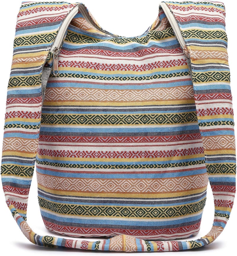 Coton Pose Women Shoulder Handbags Fashion canvas Hippie Crossbody Bags Bohemian Animal Prints Hobo Bags - Image 1