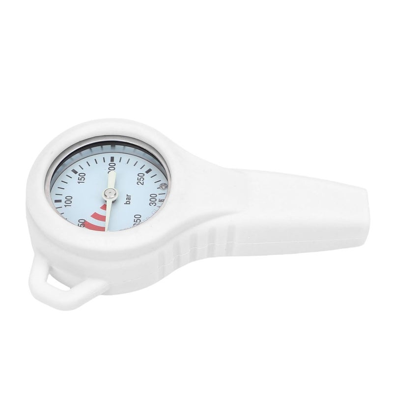 Sorandy Luminous BCD Steel Dial Metal Dive Pressure Meter, Underwater Diving Pressure Meter, Accurate Residuum Core Divers, Ideal for Diving (White) - Image 2