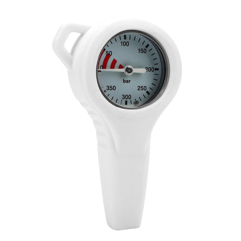 Sorandy Luminous BCD Steel Dial Metal Dive Pressure Meter, Underwater Diving Pressure Meter, Accurate Residuum Core Divers, Ideal for Diving (White) - Image 5