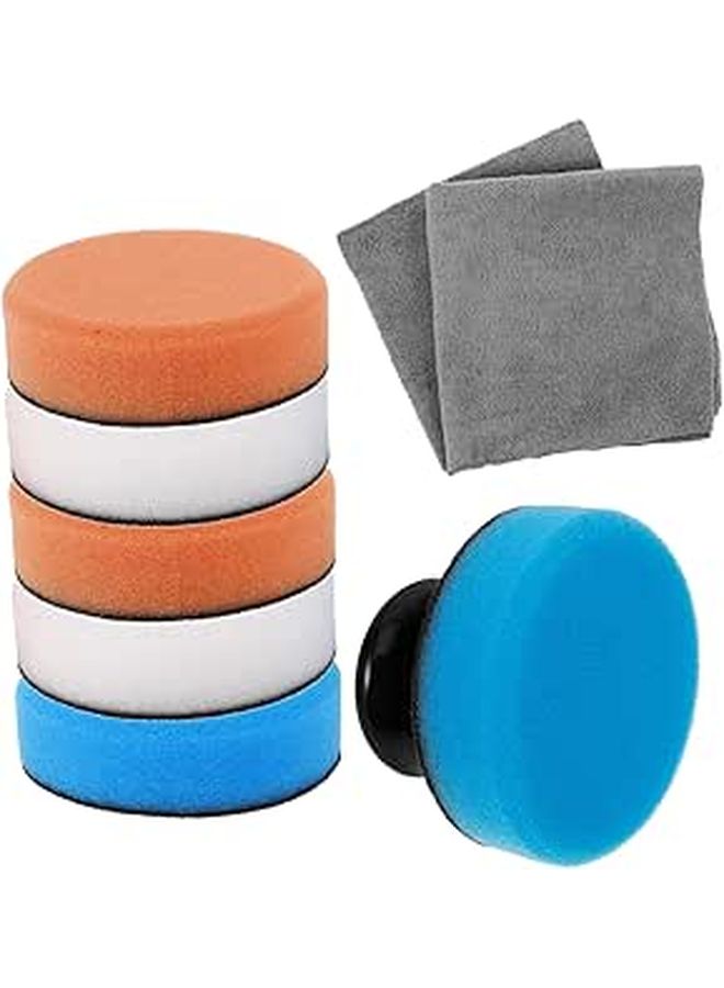 Replacement Car Waxing Sponge Kit With Washable Buffing Pads For Efficient Detailing And Polishing Ergonomic Design Suitable For All Vehicle Types - Image 1