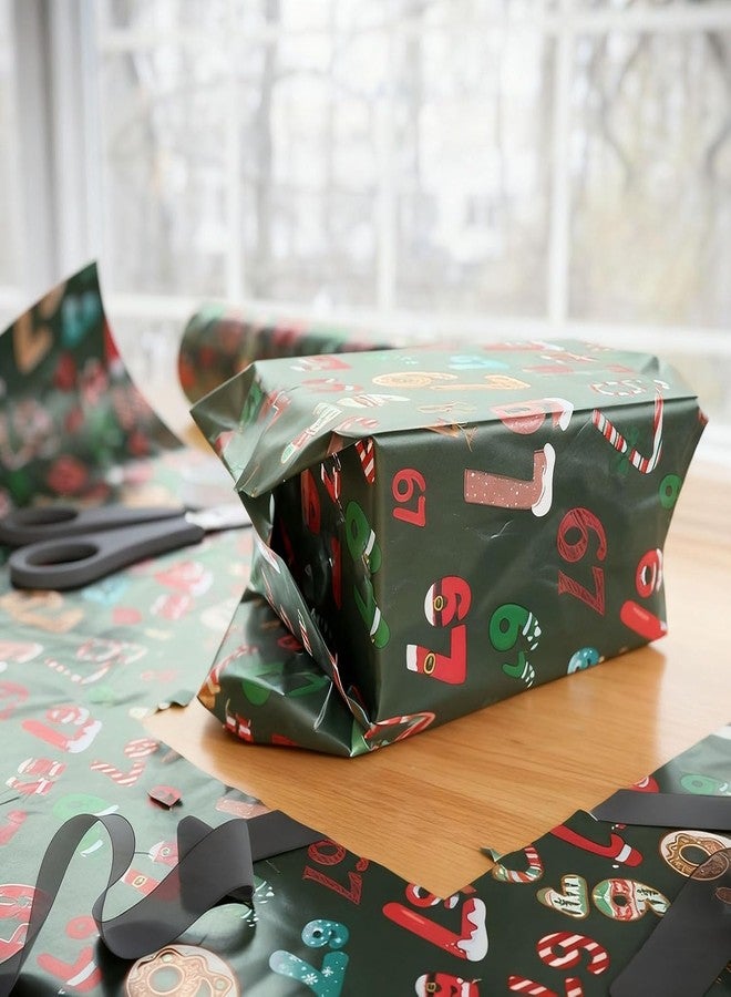2 PCS 67 Edition Wrapping Paper - 67 Funny Teen Holiday Gift Wrap, Christmas Wrapping Paper Roll, Gift Wrap Paper for Xmas, Party, Wrap Your Presents in Holiday Fun - Image 5