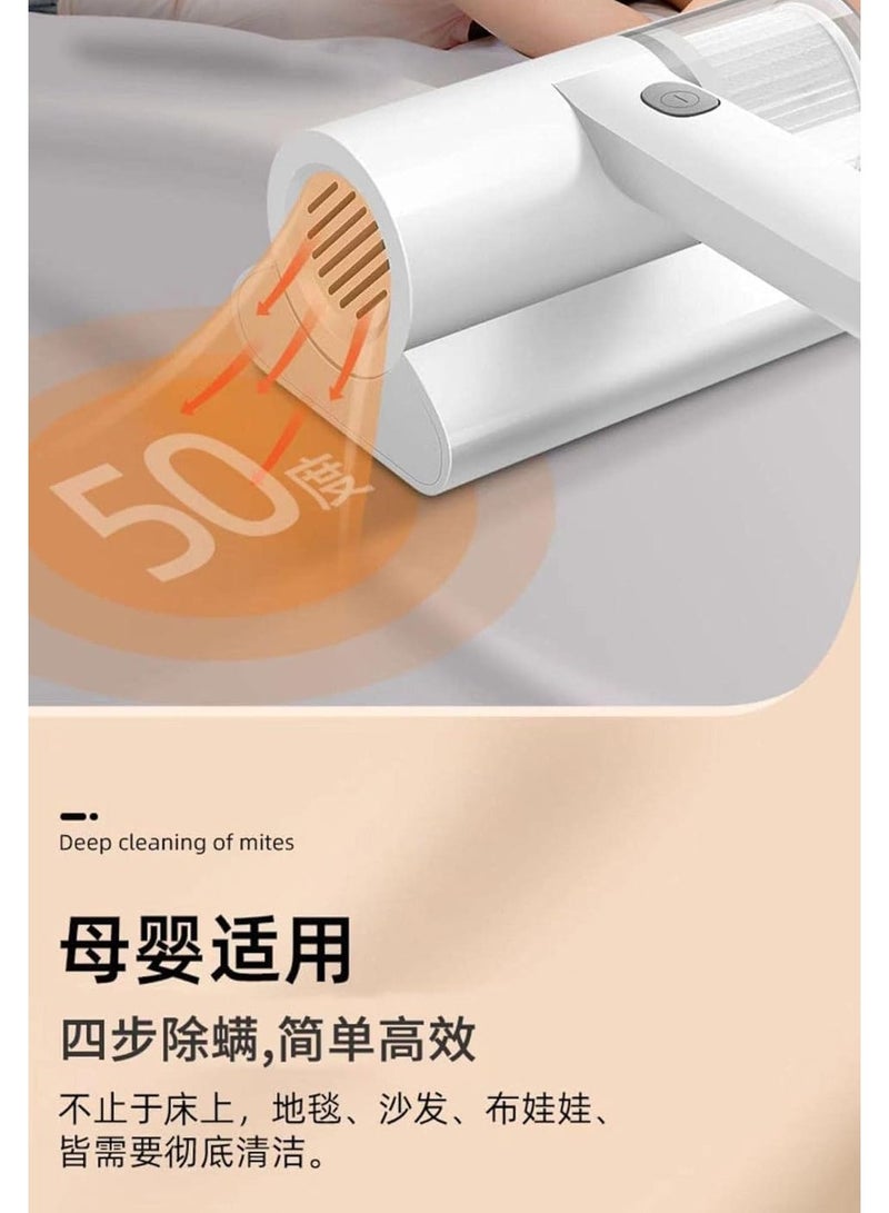 Handheld UV Light Vacuum Cleaner 10KPa Effectively Removes Dust Mites Bed Bugs Collector for Bed Home Mattress Pillows Cloth Sofas Carpets - Image 3