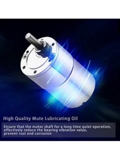 Generic DC 12V 30RPM Gear Motor, High Torque Electric Micro Speed Reduction Geared Motor, Motor Centric Output Shaft 37mm Diameter Gearbox (1Pcs)  - Image 3