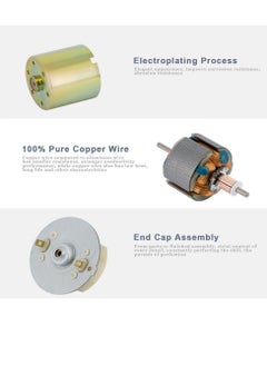 Generic DC 12V 30RPM Gear Motor, High Torque Electric Micro Speed Reduction Geared Motor, Motor Centric Output Shaft 37mm Diameter Gearbox (1Pcs)  - Image 5