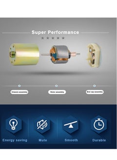 Generic DC 12V 30RPM Gear Motor, High Torque Electric Micro Speed Reduction Geared Motor, Motor Centric Output Shaft 37mm Diameter Gearbox (1Pcs)  - Image 4